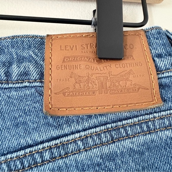 Levi’s Premium Wedgie Straight Ankle Jeans High Rise Button Fly Vintage Blue 28 - Picture 10 of 16
